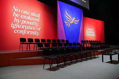 The stage of the Autumn Conference 2026